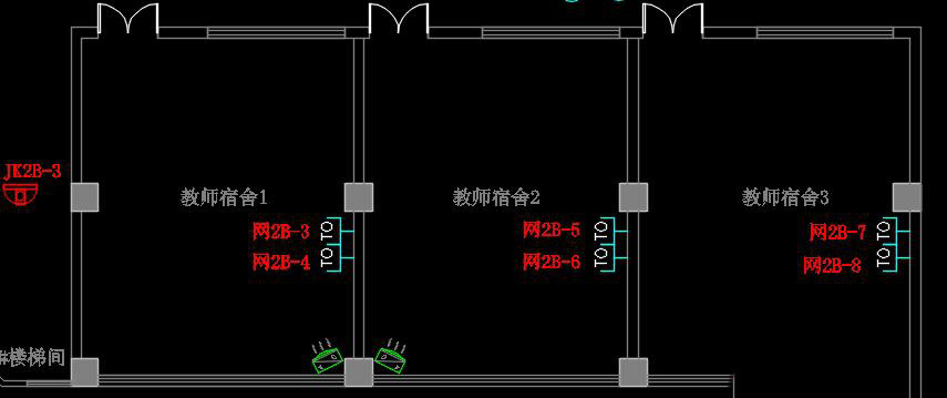 幼儿园综合布线CAD